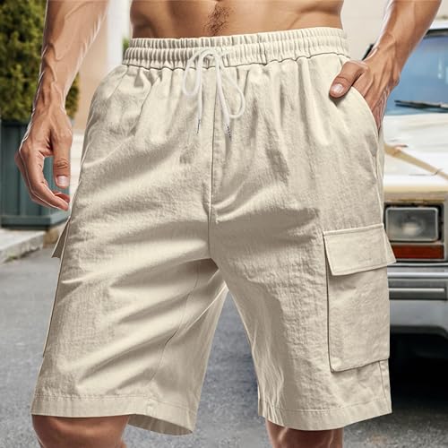 Shorts Holgados Deportivos de Hombre de Lino miniatura 2