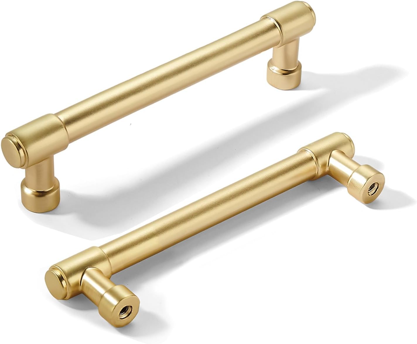 KHTUMEWARE-5 Brushed Gold Cabinet Pulls CTC 5 in (128 mm) 10-Pack