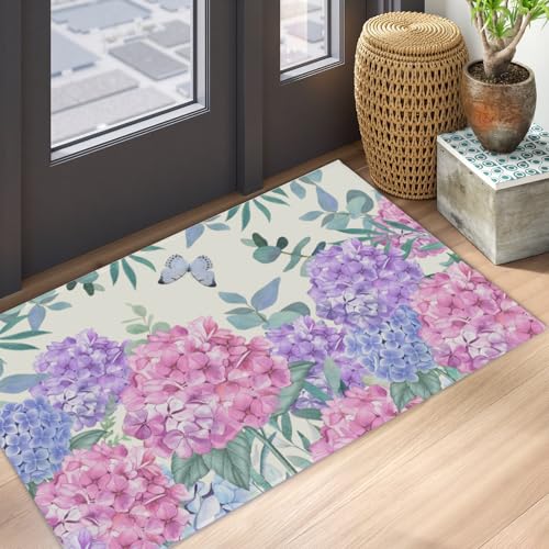 Tapete decorativo floral hidrangea 24x35 pulgadas miniatura 5