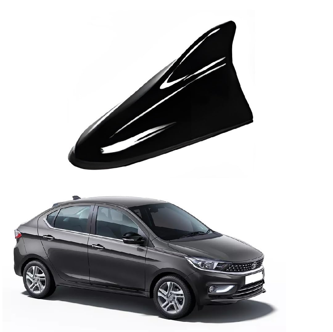 Shark Fin Antenna for Cars, AM/FM Radio Signal Base Cover with Adhesive Tape,(Black) Suitable for Tata Tigor-image-45