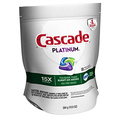 Image of Cascade Platinum ActionPacs Dishwasher Detergent Fresh Scent, 18 ct