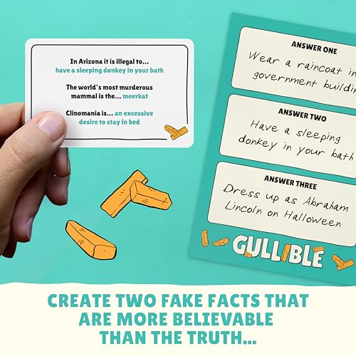 Gullible: juego de mesa de creatividad y trivia miniatura 4