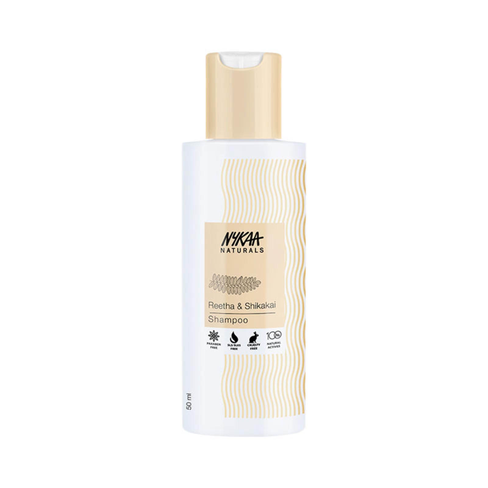 Nykaa Naturals Shampoo, Reetha and Shikakai, 1.69 oz - Hair Growth Shampoo - Revives Dull Hair and Strengthens Roots - Safe for Colored Hair