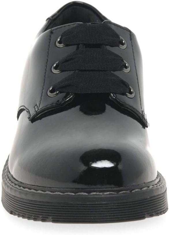 Angry Angels Girl's Impact Senior School Shoes Junior 2.5/35 Black Patent Medium