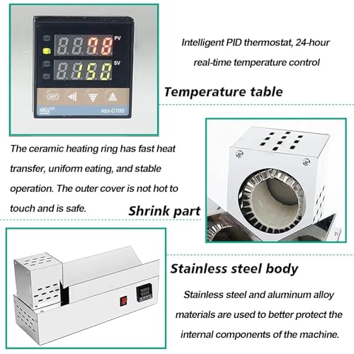 Machine de rétraction de capsules PVC 600W pour bouteilles - 4