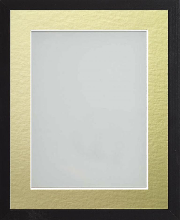 Frame Company Webber Black with Gold Mount, 12x12 for 8x8 inch — image 1