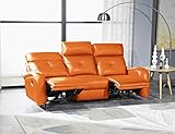 Mapo Möbel Voll-Leder Fernsehsofa Relaxsofa 3-Sitzer 5130-3-477