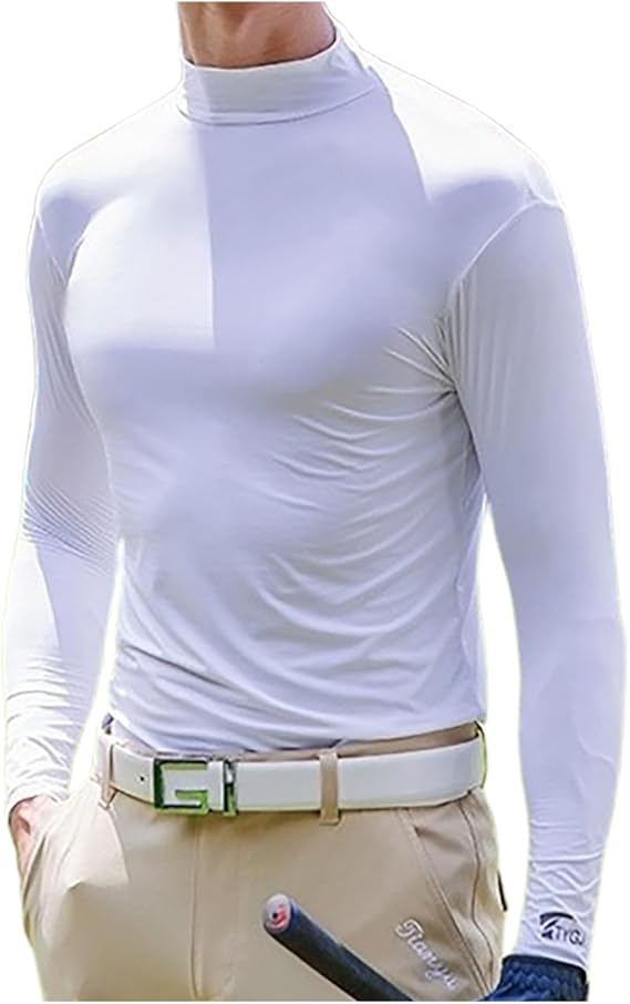 Amazon.co.jp: [エムシング] 接触冷感 モックネック インナー ゴルフ