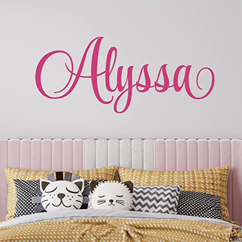 Vinilo decorativo personalizado para pared nombre niños