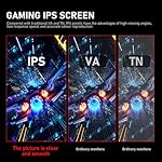 24.5 Inch IPS PC 200Hz Gaming Monitor, FHD 1080p Screen, 1ms Without Bezel, freesync, 99% sRGB, 178 ° Angle View, HDMI、DisplayPort, Compatible with Wall mounting 75 * 75MM - Black - Image 4