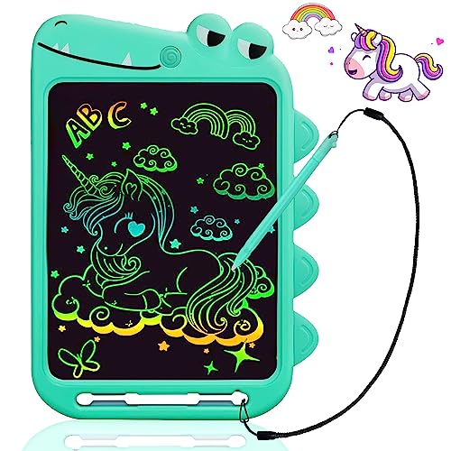 Preescolar, Toy Pizarron Magico,Tablero Electrónico de Dibujo a Color para Niños,Armazón de ABS,Tableta de Escritura LCD Borrable de 10' con Pantalla de...