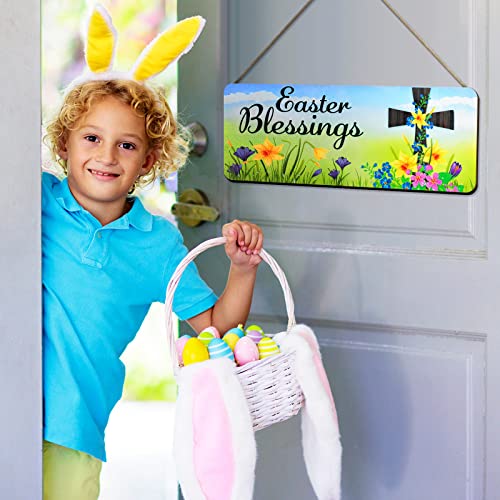 Yookeer-2-Pcs-138-X-5-Inch-Easter-Door-Sign-He-is-Risen-Hanging-Decor-for-Farmhouse-Front-Porch-Wall-Decor Yookeer 2 Pcs 138 X 5 Inch Easter Door Sign He is Risen Hanging Decor for Farmhouse Front Porch Wall Decor