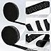 Non-Slip Silicone Gripper Elastic Band for Clothing, Black Wave Silicone Tape for Garment Sewing, Waistbands, DIY Projects, 0.8