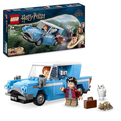 LEGO Harry Potter Ford Anglia Volador de Juguete de Fantasía, Juego de Aventuras con Coche de la Familia Weasley, Regalo para Niños, Niñas y Fans de 7 Años o Más, 2 Minifiguras de Personajes 76424 | Ya disponible en tu tienda friki favorita! En mundofriki.es!