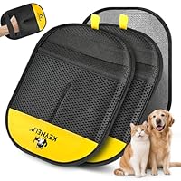 2Pcs Pet Hair Removal Glove for Dogs & Cats, Newly Upgraded Reusable Electrostatic Pet Hair Gloves, Pet Hair Remover Tool for Clothing, Couch, Carpet, Car Seat