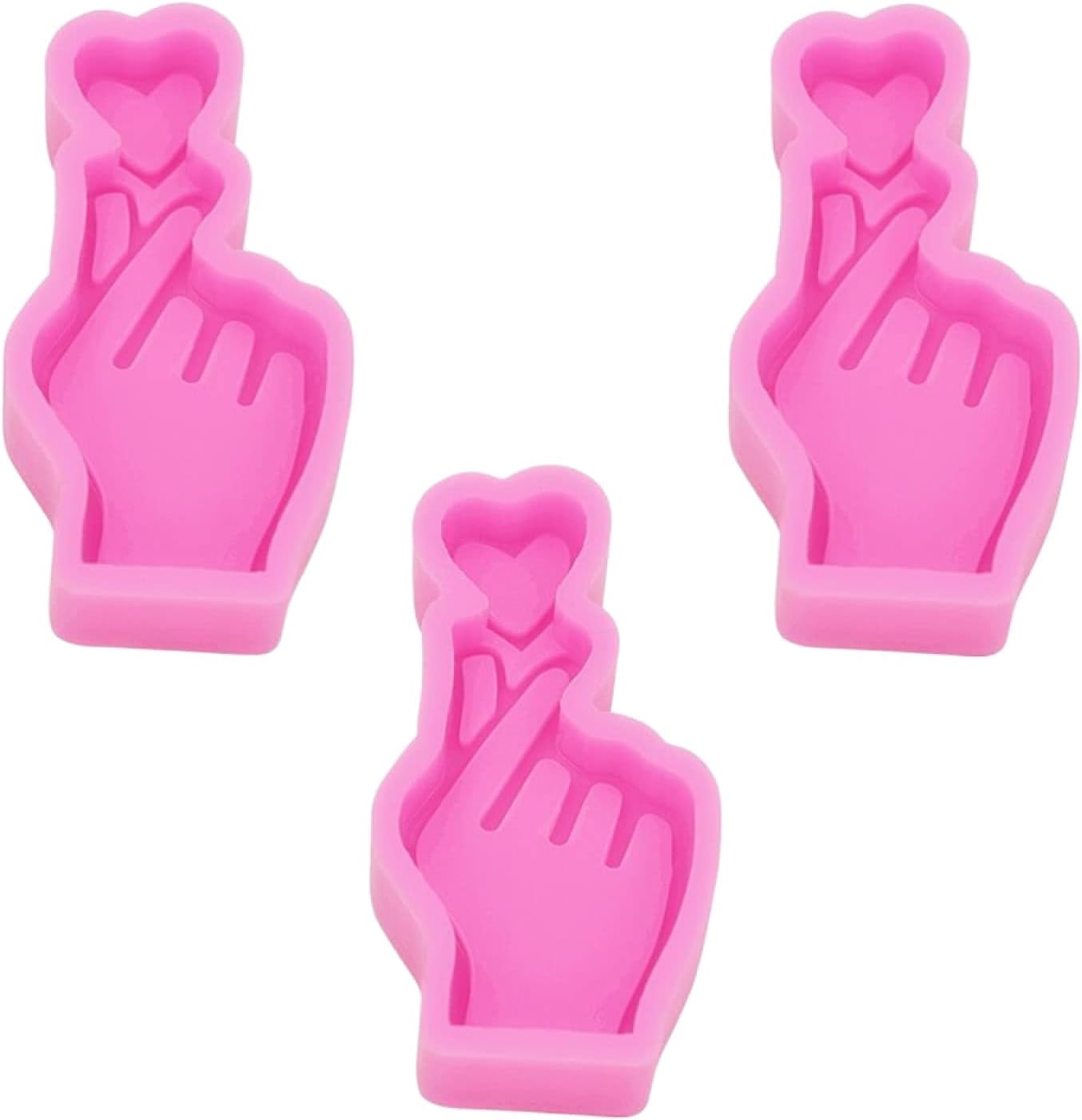 Silicone Bake Molds Love And Heart Shape Fondant Cake Silicone Mold Handmade Chocolate Cake Baking Mould 3Pcs