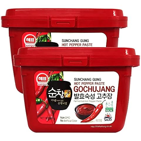 SAJO HAEPYO Korean Hot Pepper Chilli Paste HALAL Gochujang 500g (Pack of 2) Cover