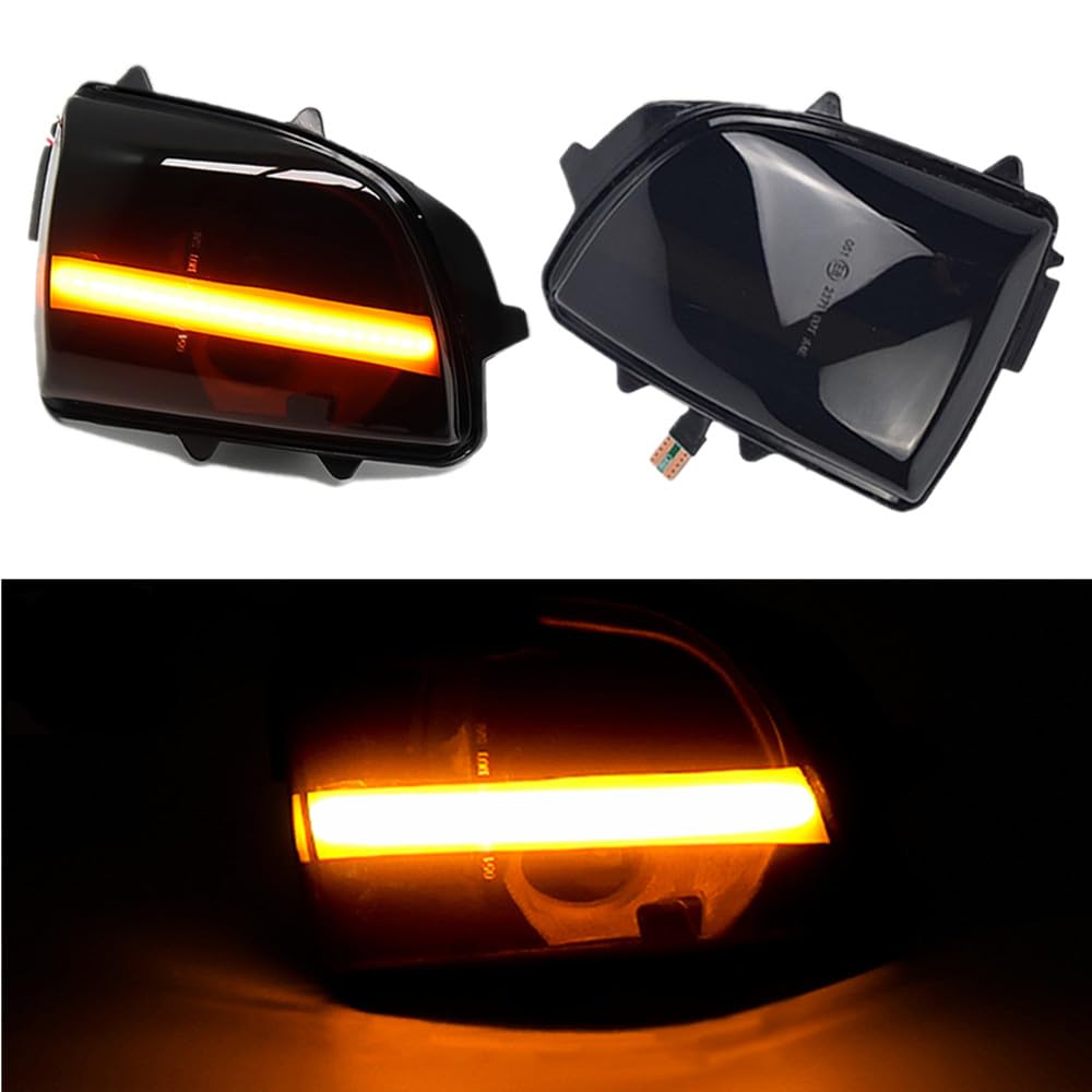 LED Dynamic Side Mirror Maker Turn Signal Light for Volvo XC70 2008-2012 XC90 2007-2014 Side Wing Mirror Indicator