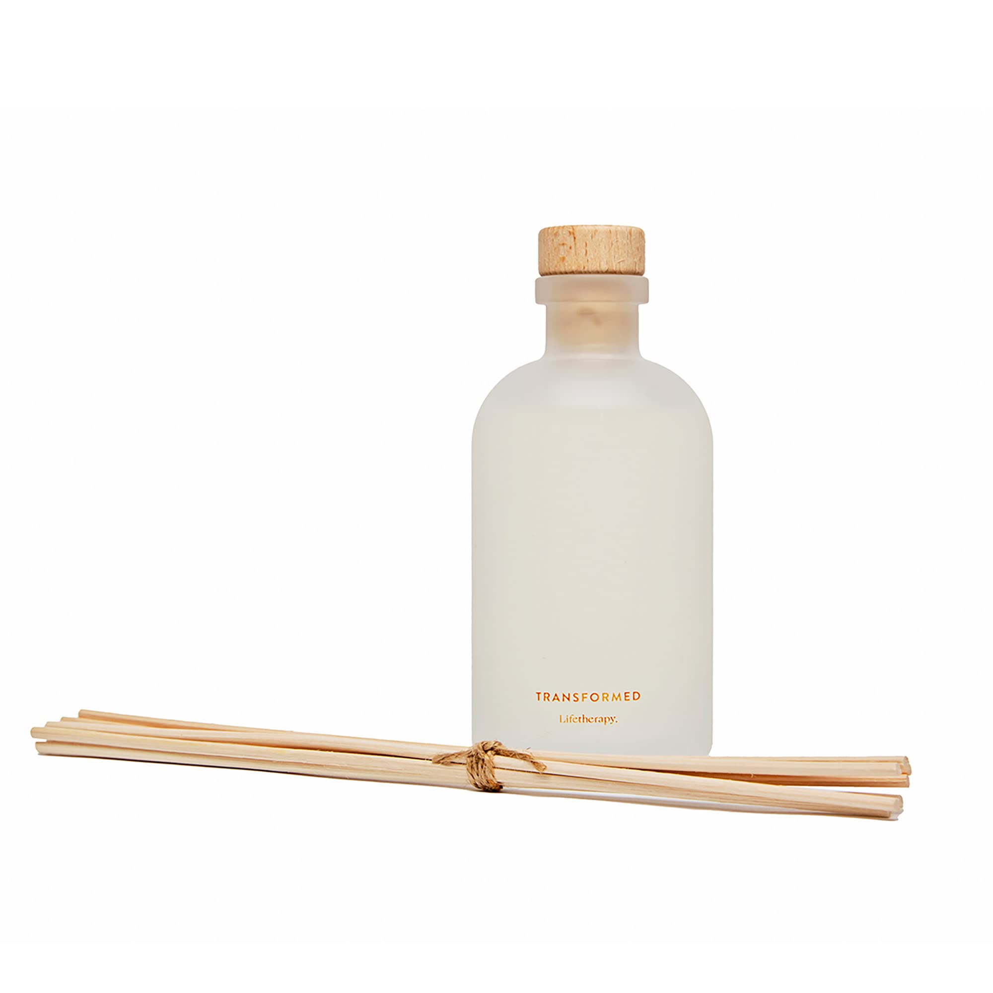 Lifetherapy Transformed Reed Diffuser, 8 oz - Inspiring Fragrance Scent, Natural Essential Oils, Ideal for Home or Office