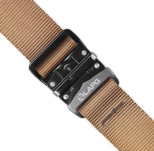 LA Police Gear LoPro Men's Range Belt, Tactical Belt for Men, High-Tech Buckle Men's Belt2