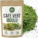 Café Vert Moulu en Granules – 100% Naturel, Goût Doux et Subtil, 500g – Idéal pour Préparations de Boissons et Recettes Gourmandes