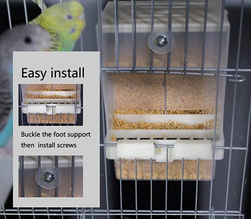1PCS Automatic Bird Feeder - No-Mess Bird Feeder, Parrot Feeding cage Accessories,Suitable for Small and Medium… - Image 7