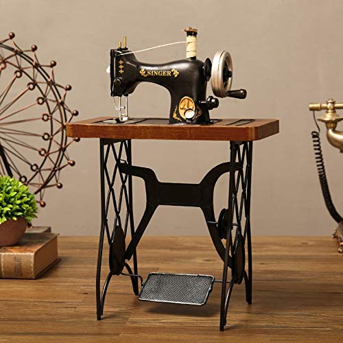 shanpu Macchina da Cucire Antico Ferro Ornamenti Vetrina Abbigliamento Decorazione Oggetti Vecchi Artigianato Creativo