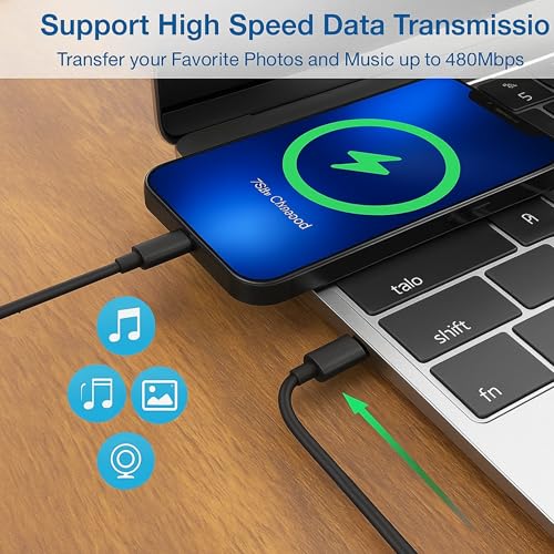 Image of iPhone Charger & Cable Combo | 20W Fast Charging Adapter + Mfi Certified Lightning Cable | Compatible With iPhone 14 13 12 11 XR XS SE Ipad Airpods | Apple Power Set, White