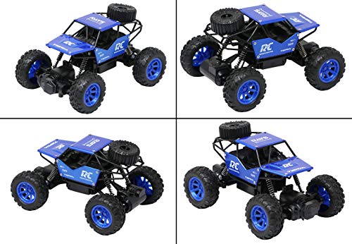 Image of Zest 4 Toyz Remote Control 1:18 Rock Crawler 4x4 High Speed Rechargeable Off-Road Monster Truck | Car for Boys 10 Years | Kids Toy - Blue