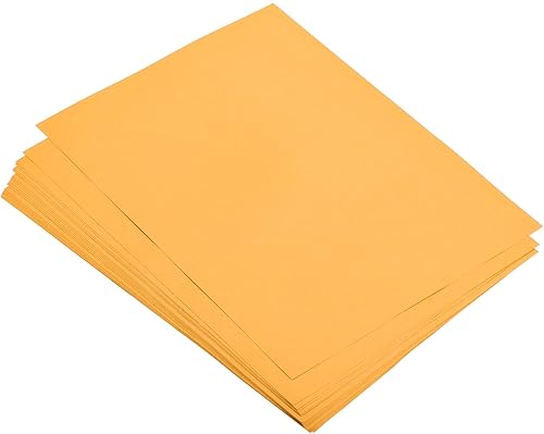 Miniatura 1 de MECCANIXITY Papel de copia de color de 8 12 pulgadas, 21 libras2.65 ozm, naranja fluorescente, 50 hojas para impresión de oficina, copia de