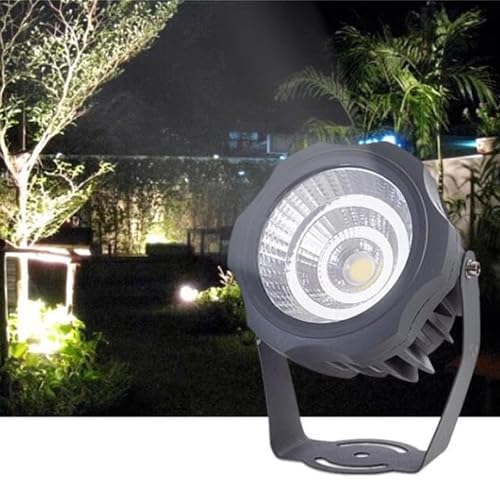 Projecteur Sol Lumières - Spot LED Exterieur, Lampes Paysage Rondes COB Haute Puissance AC 220V, Lampes D'arbre Étanches Ip67, Éclairage Paysage Extérieur,...
