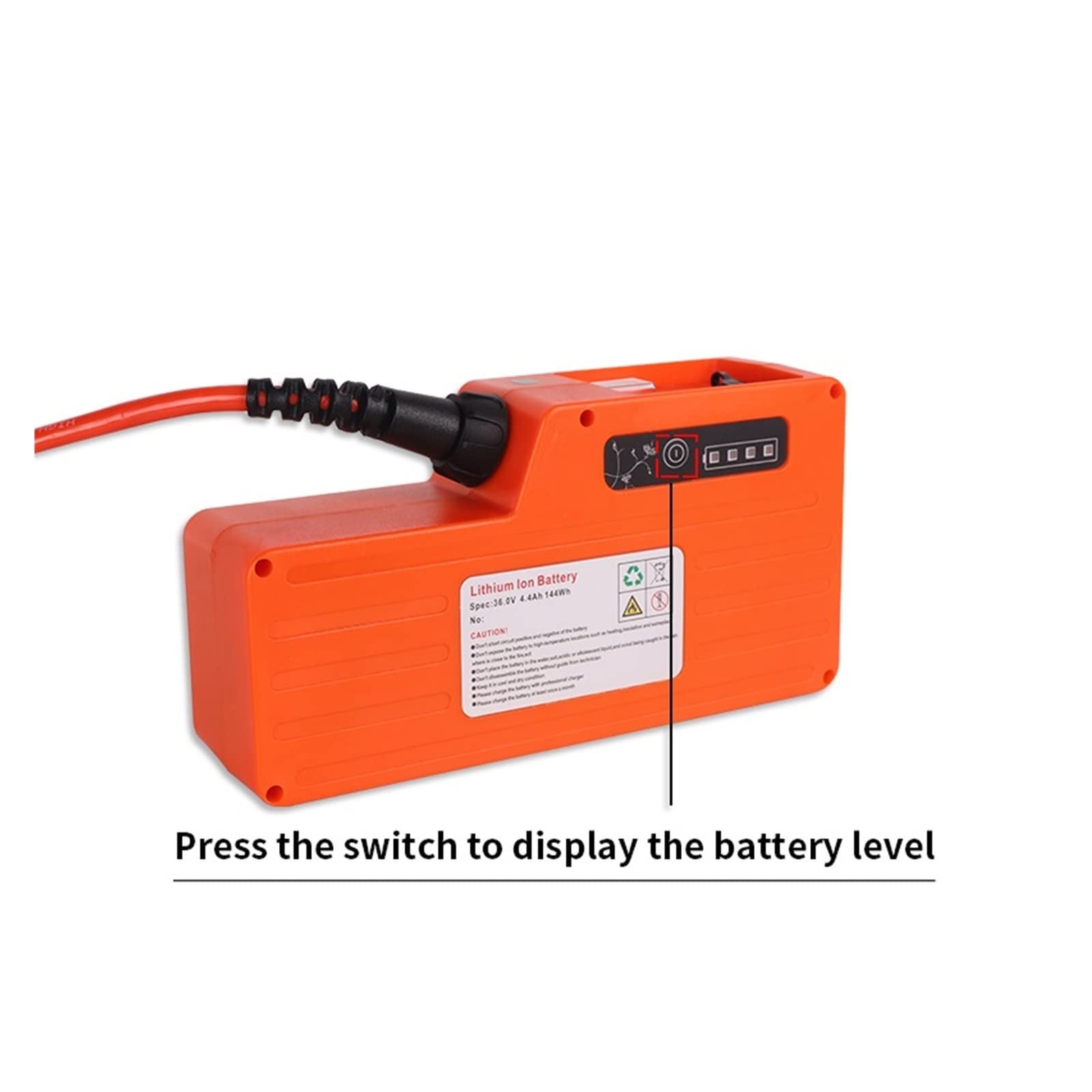 Elektryczne nożyce do przycinania 36V litowe nożyczki do gałęzi 0-45mm wysokie gałęzie nożyce do żywopłotu przedłużacz 1.2-1.8m,Precyzyjne przycinanie(3603 Pruning shear)