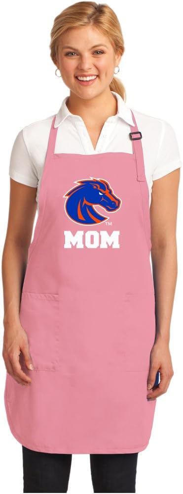Broad Bay Pink Boise State Mom Apron DELUXE Boise State University Mom Aprons MADE IN THE USA