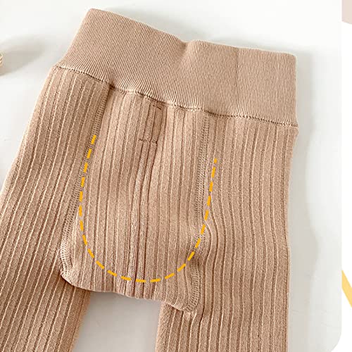 Baby Girls Comfy Tights Cute Cotton Cable Knit Pantyhose Thick Fleece Lined Leggings Stockings Pants for Newborn Infants4