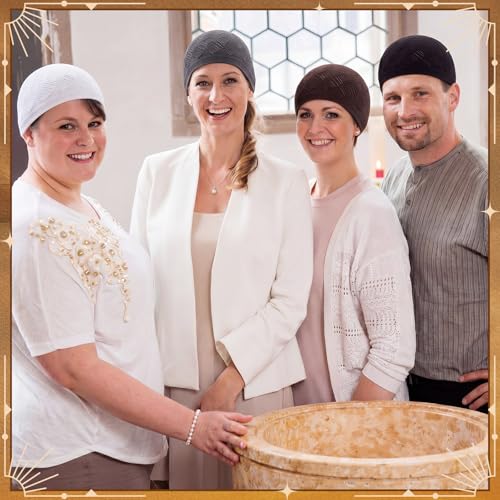 Image of Boyiee Kufi Hat for Men Muslim Knit Kufi Cap Crochet Beanie Skull Beanie African Hat for Men Women