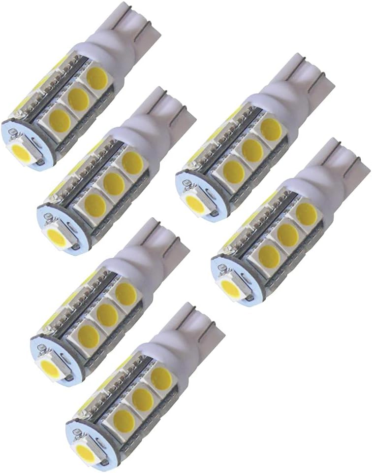 Diamond Group by Valterra 906 and 921 LED Replacement Tower Bulb, Multidirectional, Fully Dimmable, 215LUM, 3500K, 0.09A, 18W (6 Pack) - DG726096WVP