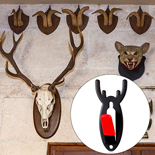 European Mount Skull Hanger Antler Style Deer Skull Wall Mount Bracket For Hanging Mounting, Heavy Duty Steel With Silicone Protector (8 Pcs) #TOP4