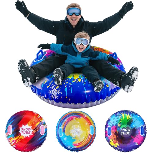 Shyllin Aufblasbare Schlitten Donut, Aufblasbares Schnee (Blau)