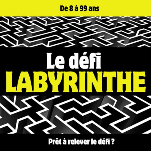 Le Defi Labyrinthe: De 8 a 99 ans ? Labyrinthes captivants pour tester votre logique, votre memoire et relever des defis stimula