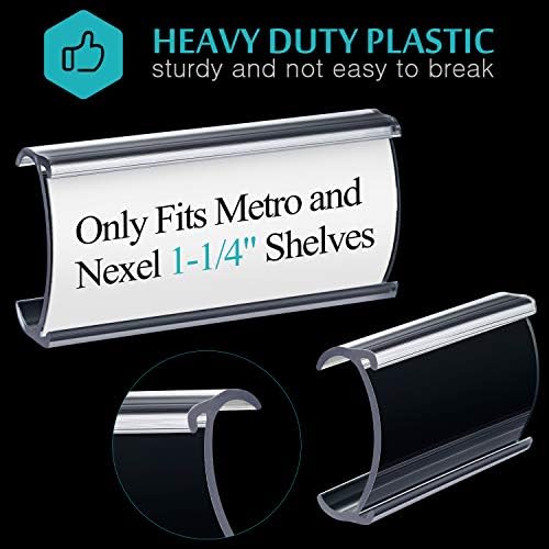Amazon.com : Plastic Shelf Label Tags Metro Shelf Label ...