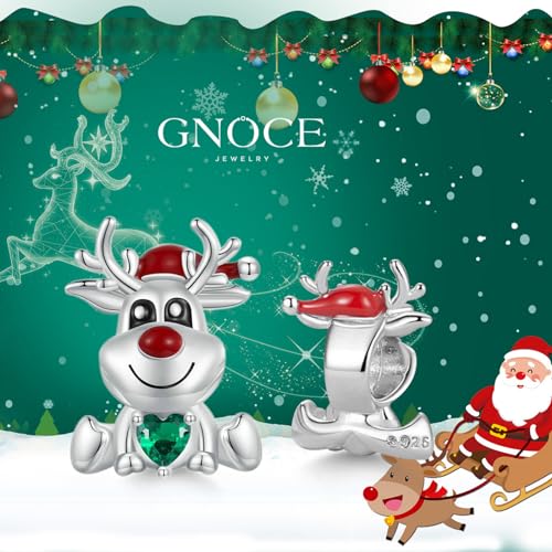 Image of GNOCE Christmas Charm Silver Plated & Sterling Silver Bracelet Gift