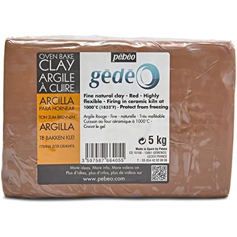 Gedeo Pebeo Arcilla de Cocción Roja para Escultura 5KG Cover