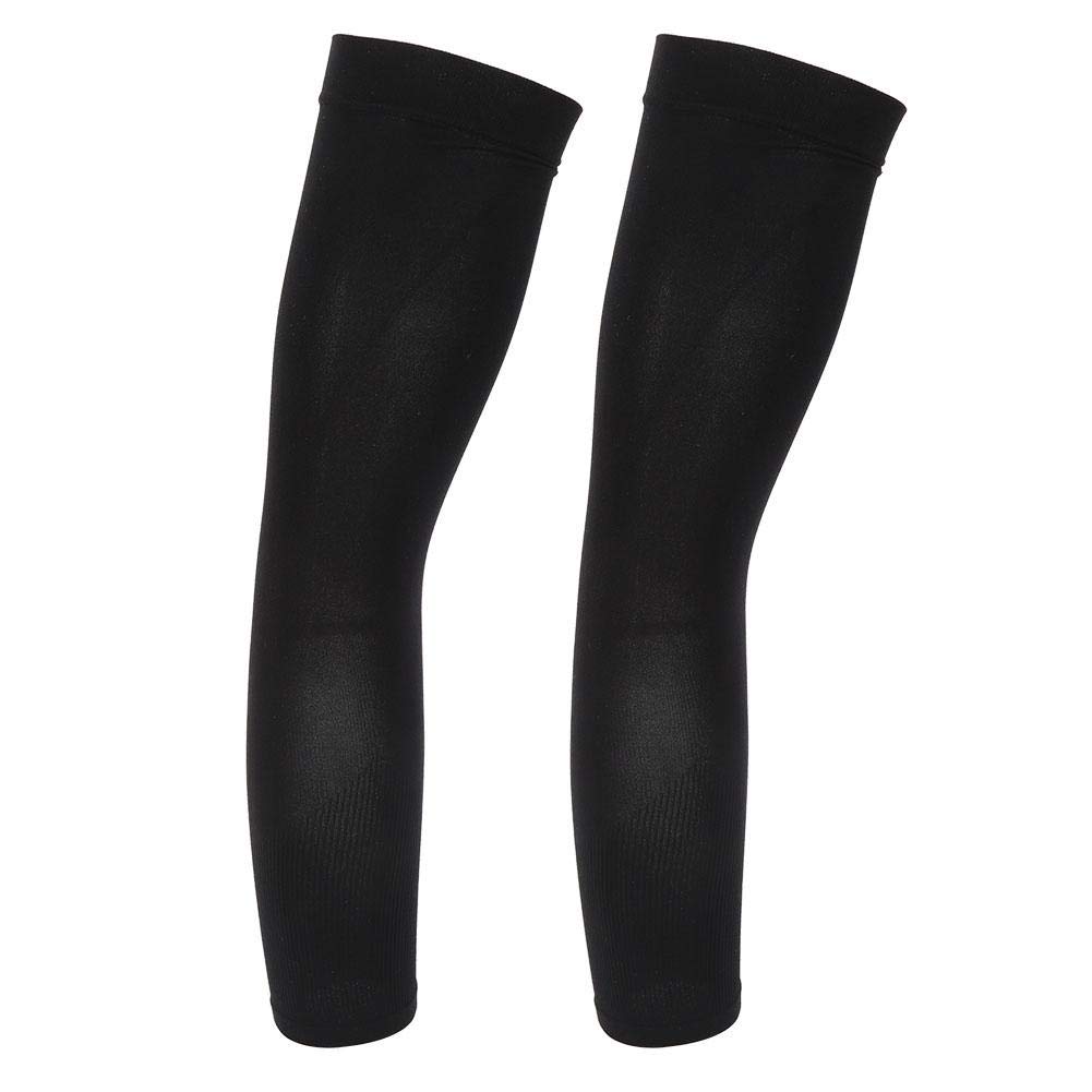 KeensoUnisex Cycling Arm Protection, Black Spandex Arm Ice Sleeves UV Sun Protection Cover to Cover Arms, Cooling Clothing, Cycling Golf Running Driving (Black) Cycling protection riding protection