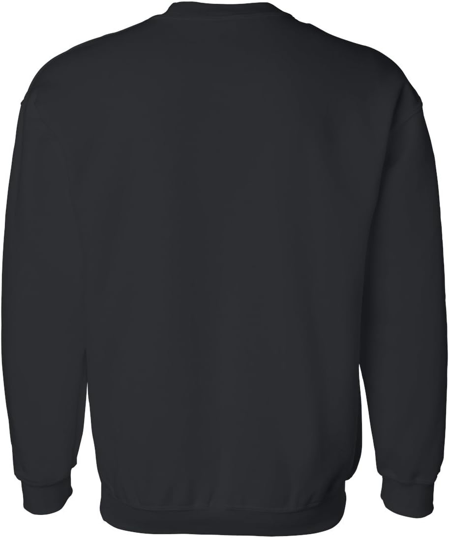 9.3 oz. 50/50 Fleece Crew (G120) Black, M (Pack of 12)