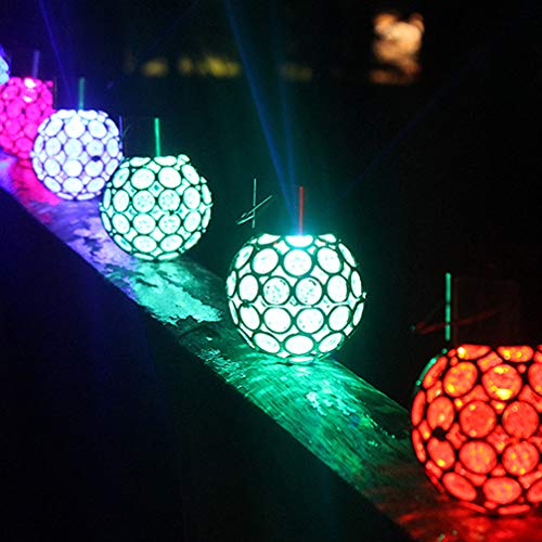 Uonlytech Lot de 3 lampes solaires en verre à suspendre pour intérieur ou extérieur, jardin, terrasse, fête, Halloween, décoration de Noël