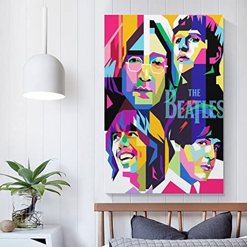 The Beatles – Poster coloré décoratif sur toile, affiches murales et impression d’art moderne pour chambre à coucher, 40… - Les Beatles, Paul McCartney, John Lennon, RIngo Starr, George Harrison The Beatles – Poster coloré décoratif sur toile, affiches murales et impression d'art moderne pour chambre à coucher, 40… – Image 6