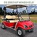 TechInovat Clear Golf Cart Windshield Club Car DS for 2000.5 - UP Fold Down