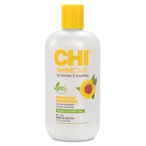 CHI ShineCare Smoothing Shampoo Transforms Dull Hair Adding Instant Shine And Hydration Sulfate Paraben Cruelty-Free 12 Oz