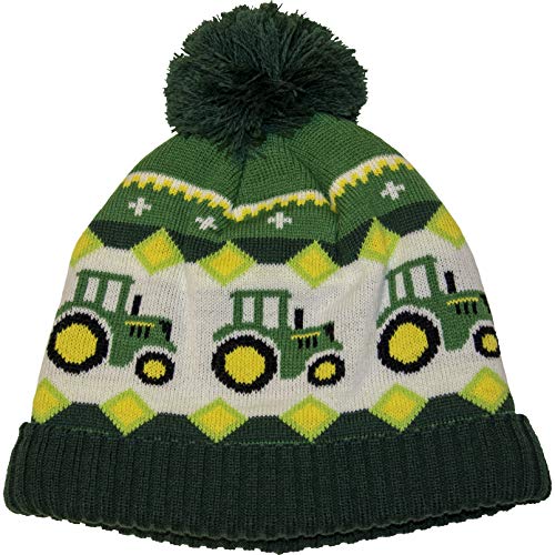 John Deere Boys' Winter Cap, Green, Toddler