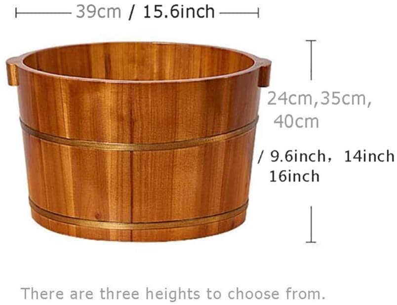 Bañera de pies de madera para spa miniatura 5